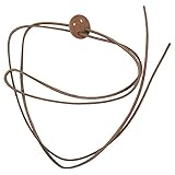 Sunbody Hats Leather Stampede String Chin Strap (Brown)