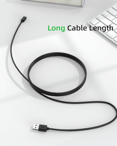 Superer Cable [2Pack 3,0M] Micro USB Compatible con Sony Mando PS4, Playstation 4 Slim Pro, Xbox One/One S/X/Elite Accesorios Cargador - imagen 3