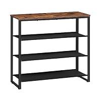 Scarpiera A 8 Ripiani Struttura In Metallo Scaffale In Tessuto Non Tessuto 16 20 Paia Per Ingresso Soggiorno Camera Da Letto 46 X 28 X 145 Cm Nero 55822692