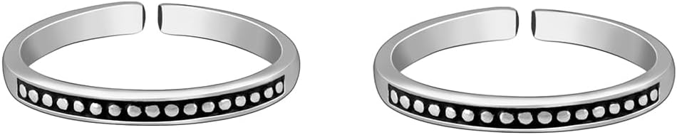 925 Silver Toe Rings | Anniversary Birthday Wedding Gifts for Women & Girls