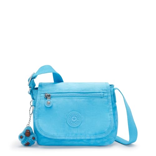 Kipling Mini bolsa transversal Sabian, Pó azul, 7.75''L x 5.75''H x 3.25''D