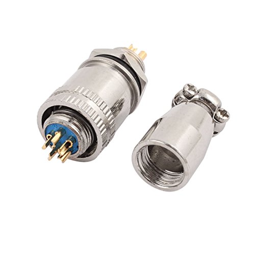 Conector de aviación macho y hembra 9mm 250V 6A miniatura 2