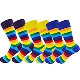 Down Syndrome Awareness Socks for Men and Women 3 Pairs in One Colorful Rainbow Socks-3 pairs