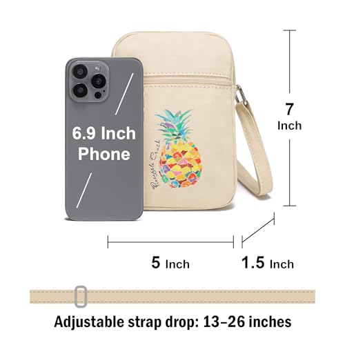 Image of AOCINA Small Wallet Purse Canvas Mini Purse Crossbody Phone Purse Bag for Girls Teens Boys Women