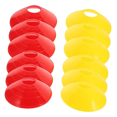 Mipcase 5sets Football Board Drill Soccer Field Marker Pe Discs for Soccer Training 12pcs*5
