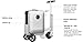 Space Suitcases Smart Rideable Suitcase 26L, Lightweight Electric Luggage Scooter For Travel With Digital Lock, Waterproof And Lightweight (Silver)
