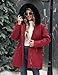 VXVGER Women's Winter Warm Parka Jacket Fleece Lined Drawstring Thicken Coat Windproof Hooded Sherpa Outerwear(Wine Red,XL)