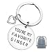 For Funny Keychain Gift,Love Jewelry Gift You Are My Favourite Ginger Funny Inspirational Keychain Gifts for Valentines Day Birthday Christmas Anniversary Best Friend Boyfriend Husband Wife Girlfriend