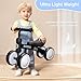Bobike Baby Balance Bike Toys for 12-36 Months Kids Toy Boy and Girls Gifts Toddler Best First Birthday Gift Children Walker No Pedal Infant 4 Wheels Bicycle (Colorful, Black-Light)
