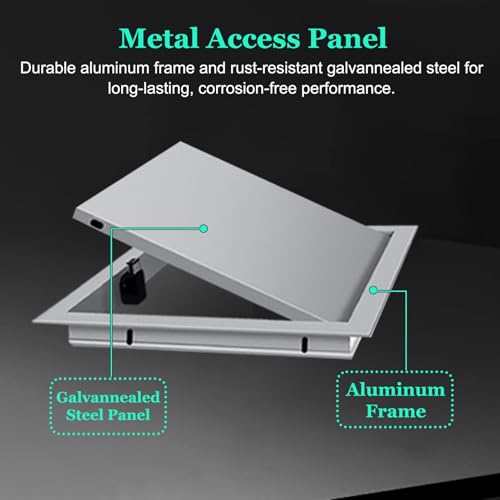 Registro de pared metálico para solucionar problemas de acceso a tuberías 4