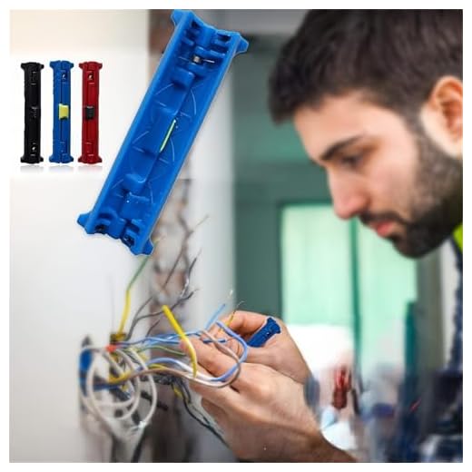 Mini Wire Stripper,Multi-Function Small Cable Strippers for Network Cable Telephone and Computer Punch Down Tool Wire Stripping Tool with Screw Cutting Feature for Electrical Wiring Repair Use