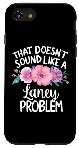 LANEY Personalized Cute Flower Girls LANEY Name スマホケース iPhone SE (2020) / 7 / 8 用