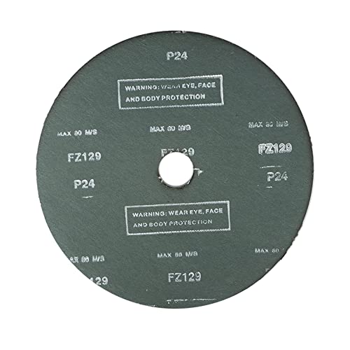 Kimllier KM-1953804-946817-LR 25Pcs Grinding And Sanding Discs 7 Inch X 7/8 Inch Zirconia Resin Fiber Grinding And Sanding Discs 24 Grits thumb #4