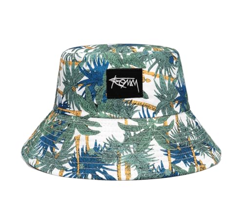 Quanhaigou Bucket Hats Unisex Summer Travel Beach Fisherman Cap for Men Women Teens (Coconut Palm)