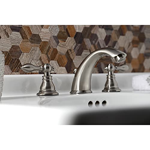 Kingston KB968ACL Widespread Bathroom Faucet, Brushed Nickel by Kingston Brass - Used condition - Image 4