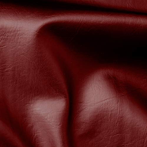 Vvivid Burgundy Weatherproof Faux Leather Finish Marine Vinyl Fabric (1.5Ft X 54") #TOP7