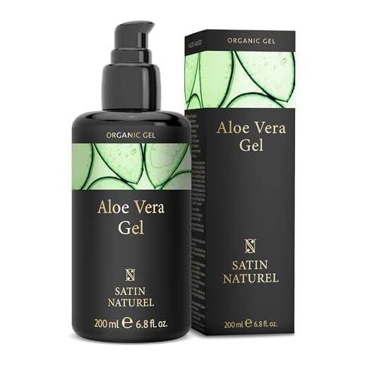 Aloe Vera Gel BIO - 200ml – Das Beste der Aloe Vera Pflanze – Vegan – Natürliche After Sun Pflege - Bei Sonnenbrand & als Feuchtigkeitscreme Gesicht Satin Naturel