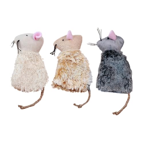 Ipetboom 3pcs Cat Kangaroo Toy Refillable Cat Toys Teething Toys for Puppies Cat Teasing Puppy Teething Toy Kitten Teething Toy Cartoon Plush Toy Cat Toys The Cat Plush Doll