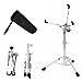 NODIBRO スネアスタンド 高さ調整 66cm-101cm メタル製ドラムスタンド 三脚デザイン耐久性 練習ドラムパッドスタンド 12~14インチのスネアドラム ドラムスティッ 軽量 多機能 クバッグ付き シルバー