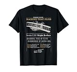 Wright Brothers Tribute 1903 Wright Flyer Flight First Plane T-Shirt