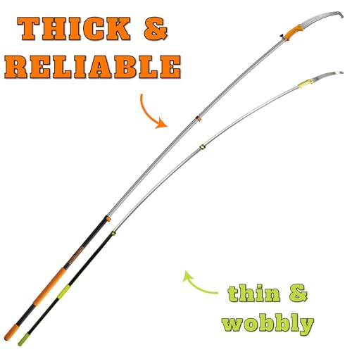 Image of 48-144 inch Telescoping Pole with Tree Pruner Extendable for Tree Trimming / / Manual Pole Saws for Tree Trimming / / Long Tree Trimmer with Telescopic Extension Pole / / The Ultimate Tree Pruning Pole Saw