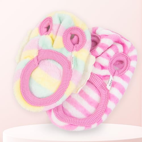 2 Pack Teacup Dog Clothes Warm Soft Fleece Extra Small Dog Sweaters for Puppy Chihuahua Yorkies Girl Fall Winter Cute Sweater Pet Clothes for Kitten, Rabbits, Guinea Pig, 3.5-6lbs XS Dog Sweater - Image 5