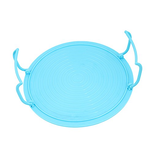 Microwave Plate Stacker, Microwave Steaming Tray Accessories, 4 in 1 Table Plate Cover Baking Microwave Food Tray for Bacon Frozen Snacks Kitchen Cooking Supplies (Blue)