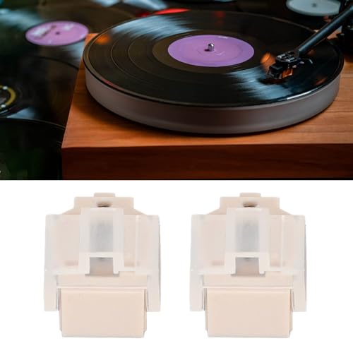 Agulha para Toca-discos 2 PCS, Agulha para Toca-discos Universal Com Escova de Limpeza, Substituição
