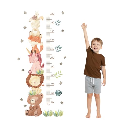 Materiale di alta qualità: Il metro adesivo bambini è realizzato in resistente materiale PVC e misura da 50 cm a 150 cm. Non solo registra la crescita del tuo bambino, ma funge anche da decorazione creativa per la parete della cameretta. Nota: Il metro inizia da 50 cm, quindi deve essere applicato a 50 cm dal pavimento