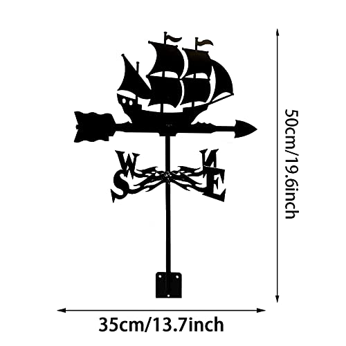 Girouette en acier inoxydable抗风 résistant pour toit et hangars