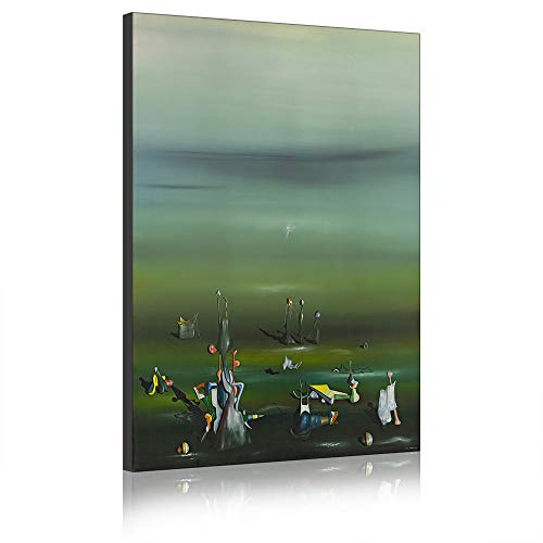 Toile Yves Tanguy affiche d'art abstrait haut de gamme encadrée 16,60x90 cm