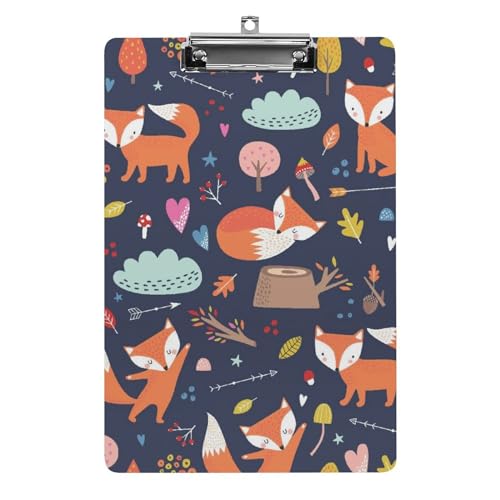 Clipboard renard mignon pour organiser vos papiers et dossiers au bureau