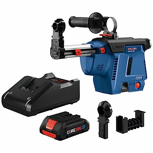 BOSCH GDE18V-26DB15 SDS-plus® Bulldog™ Mobile Dust Extractor Kit with (1) CORE18V® 4 Ah Advanced Power Battery