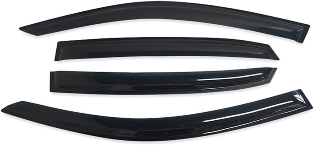 Haiyun 4Pcs Wind Deflectors Set For Honda Civic Hatchback 10Th Gen Fc Fk 2016-2021, Rooftop Wind Deflectors Side Visors Weathershields Stick-On Decorative