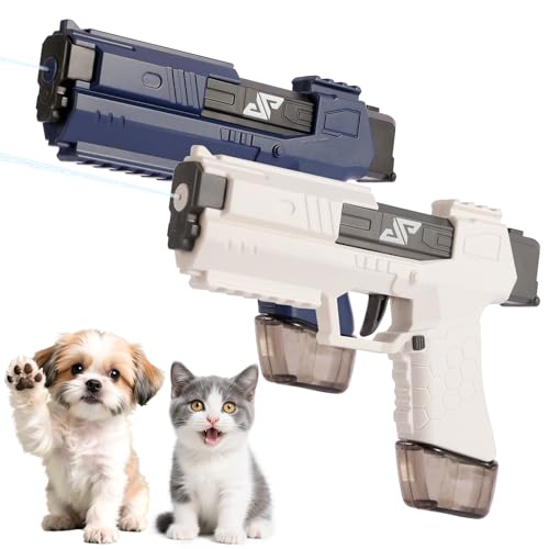 2 Pack Squirt Spray for Cats Dogs Training Squirt for Cats Deterrent Water Spray Pistols for Dogs Pets Training Detachable Water Tank Design for Reduced Leaks((Blue & White)