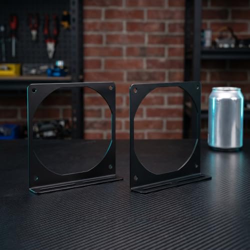 Toddmomy soporte para ventiladores de PC 12cm, adaptador para radiador, 2 piezas miniatura 4