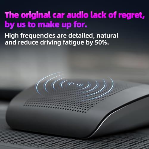 Image of Universal Car Center Channel Speaker - High Performance Surround Sound System, Surface Mount Mid-Dash Audio for All Vehicles, Easy No-Cut Installation, Sleek Design (Fits Trucks /SUVs /Sedans)