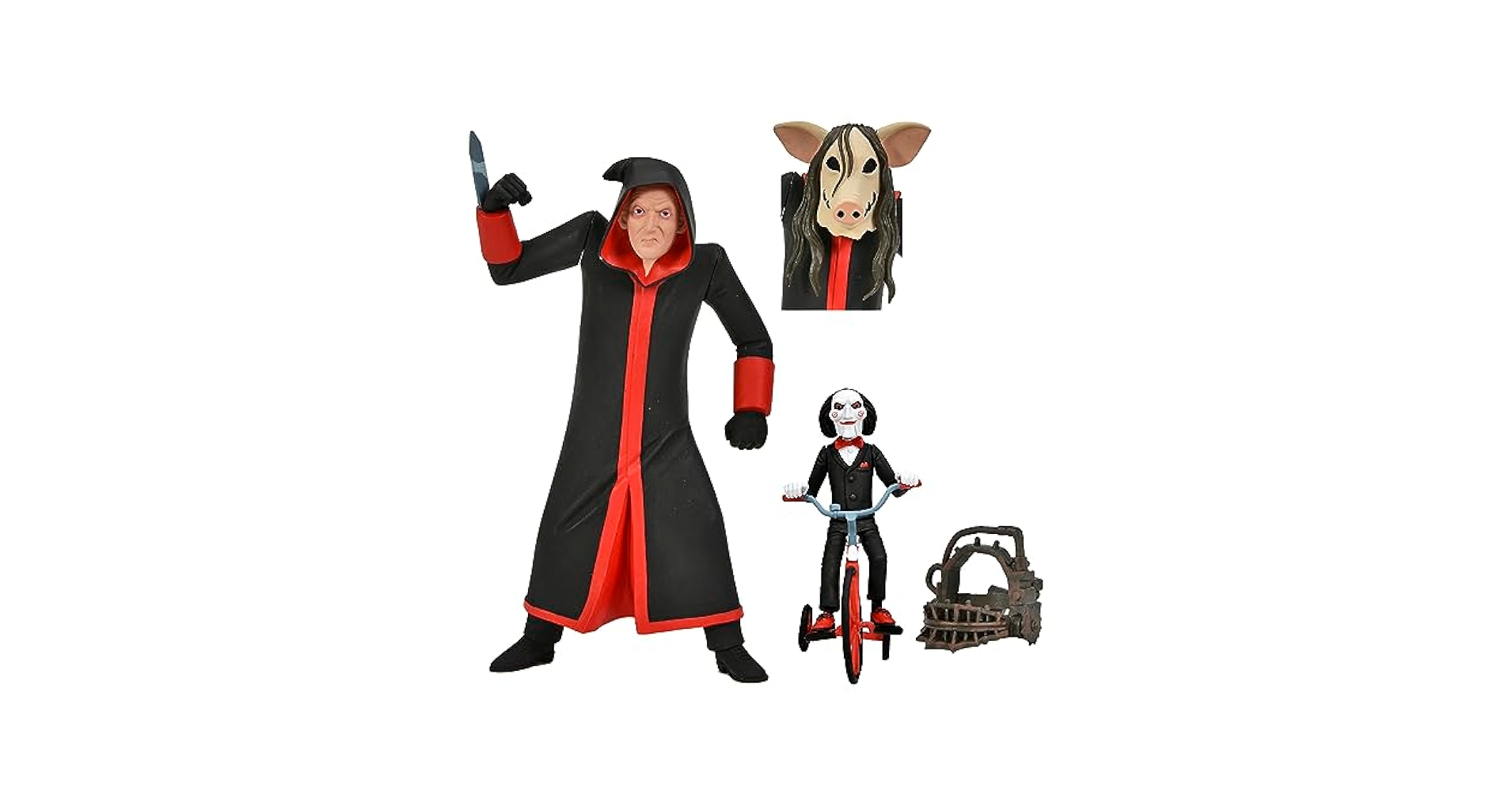 トゥーニーテラーズ/ ソウ SAW: ジグソウ・キラー＆ビリー Amazon.com: NECA - Saw - Toony Terrors - Jigsaw Killer