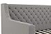 DHP Jordyn Diamond Tufted Upholstered Daybed/ Sofa Bed, Twin Size Frame, Gray Linen