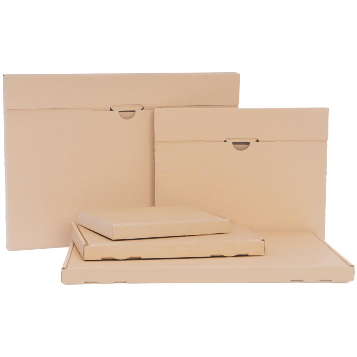 verpacking boîtes grande lettre 350 x 250 x 20 mm brunes [taille et quantité au choix] DIN A4 B4 GB-2 grande lettre boîte pliante emballage pour calendriers 25 pièces