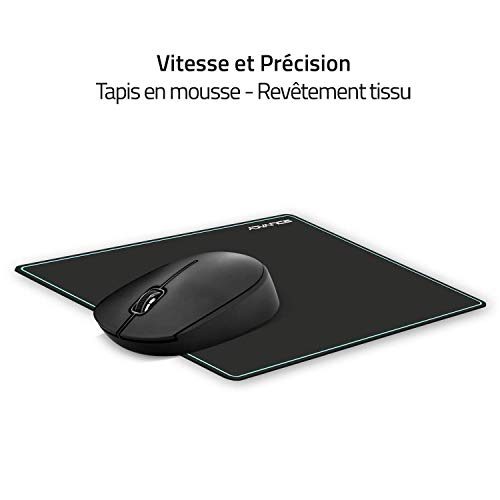 ADVANCE Pack 3 en 1 (Clavier/Souris/Tapis) Compatible Elite Wireless Combo (Noir)