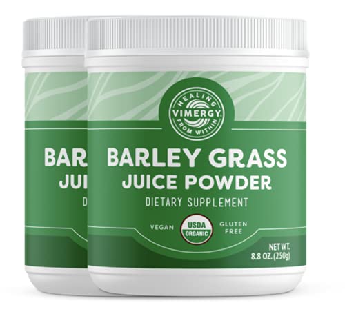 Vimergy USDA Organic Barleygrass Juice Powder (250g) X 2 Bags Vimergy USDA Organic Barleygrass Juice Powder (250g) X 2 Bags