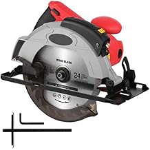 12A 5500RPM Corded Circular Saw with 7-1/4 Circular Saw Blade and Guide Max Cutting Depth 2.45 90, 1.81 45 for Wood and Log Cutting 1 Blades US