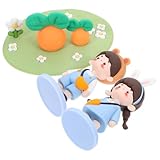 Ornement de voiture: la décoration intérieure de la voiture est pratique, ce qui permet de la fixer facilement et en toute sécurité au tableau de bord de votre voiture, de petites figurines de couple