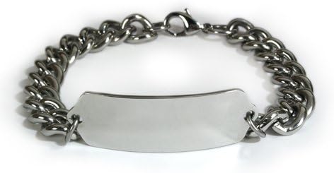 Taking PRADAXA Medical ID Alert Bracelet with Embossed Emblem and Wide Chain. Style: Classic Wide, Premium Series.