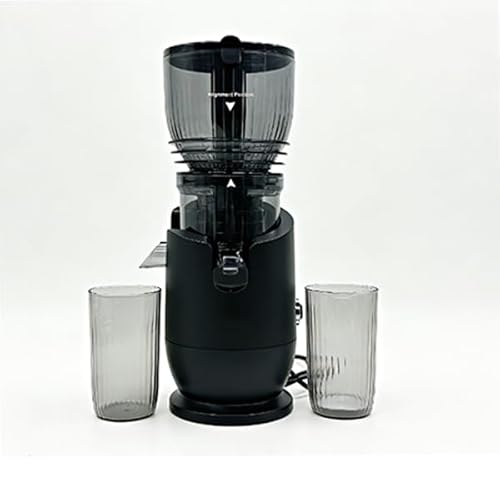 Slow Juicer with 5.8" Wide Feed Chute, Cold Press Masticating Juicer Machine, 250W All-Copper Motor for High Yield, 110-120V for Whole Fruits & Vegetables, Easy Clean Design