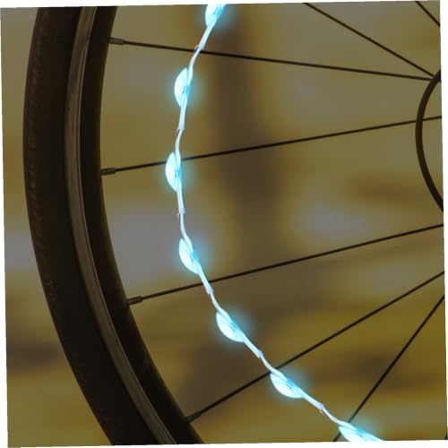 Lámpara LED recargable Veemoon L01 D multicolor RGB de cable ABS para rueda de bicicleta 7