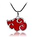 Lankater Forma De Nube Roja 1pc Colgante, Collar con Estilo Anime Naruto Collares para Niños para Niños Regalos De Los Hombres