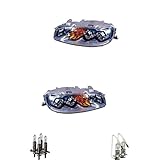 ORIGINAL H1 EISENFELS Bundle Set 70771679 Scheinwerfer rechts & links + Leuchtmittel H1 Classic + H3 Classic kompatibel mit Punto 188_