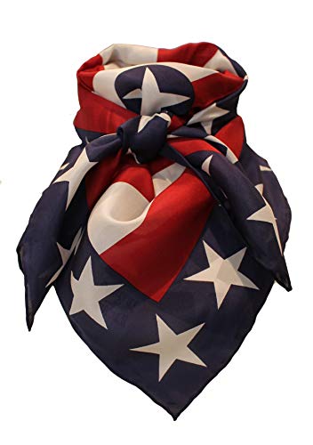 Wild Rag Silk Red White and Blue Patriot